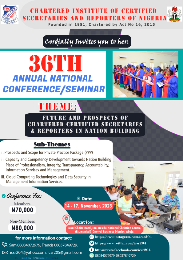 Conference/AGM/Inductions - Chartered Institute of Certified ...